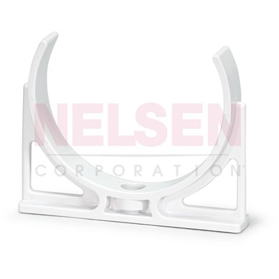 Membrane Clip, Single White 3"